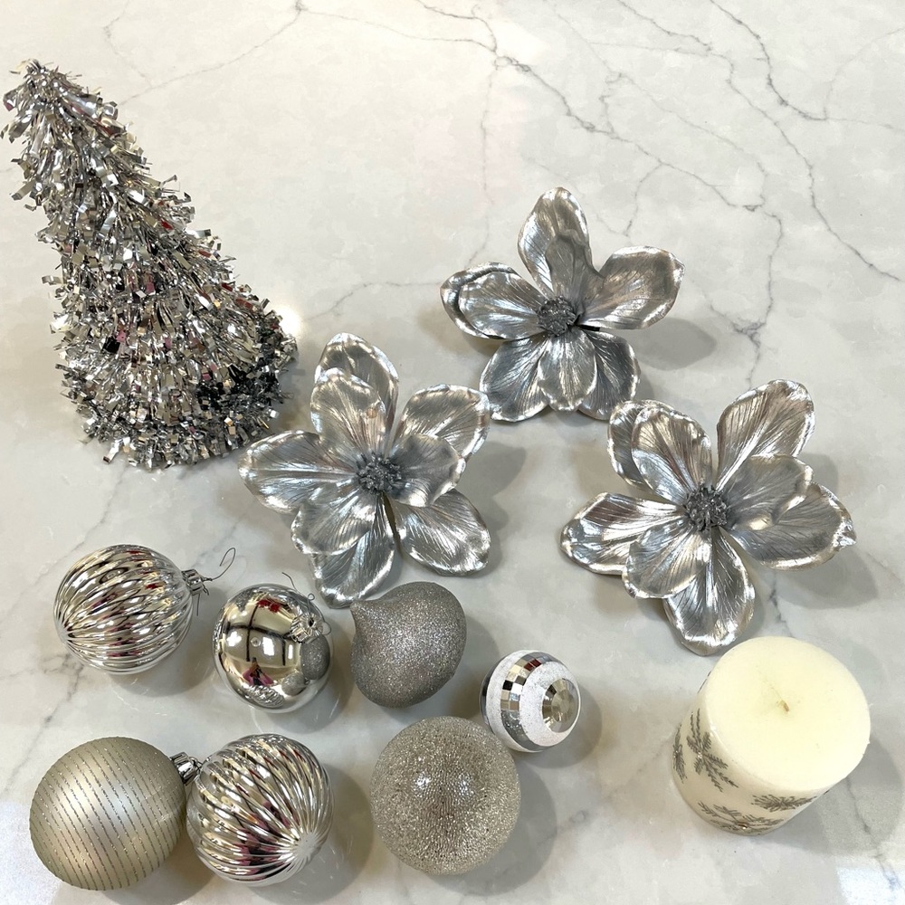 Silver Christmas decor